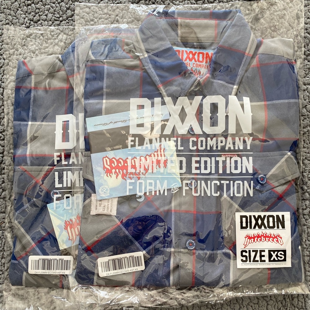 Dixxon Hatebreed mens flannel size XS